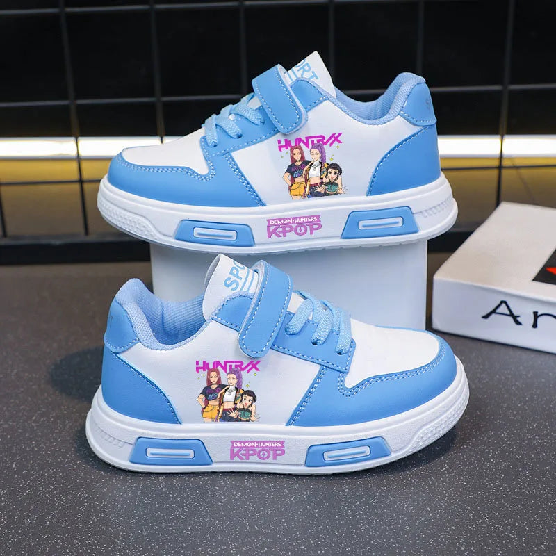 KPop Demon Hunters Children's Casual Sneaker Girls Sports Shoes Cartoon Students Basketbal