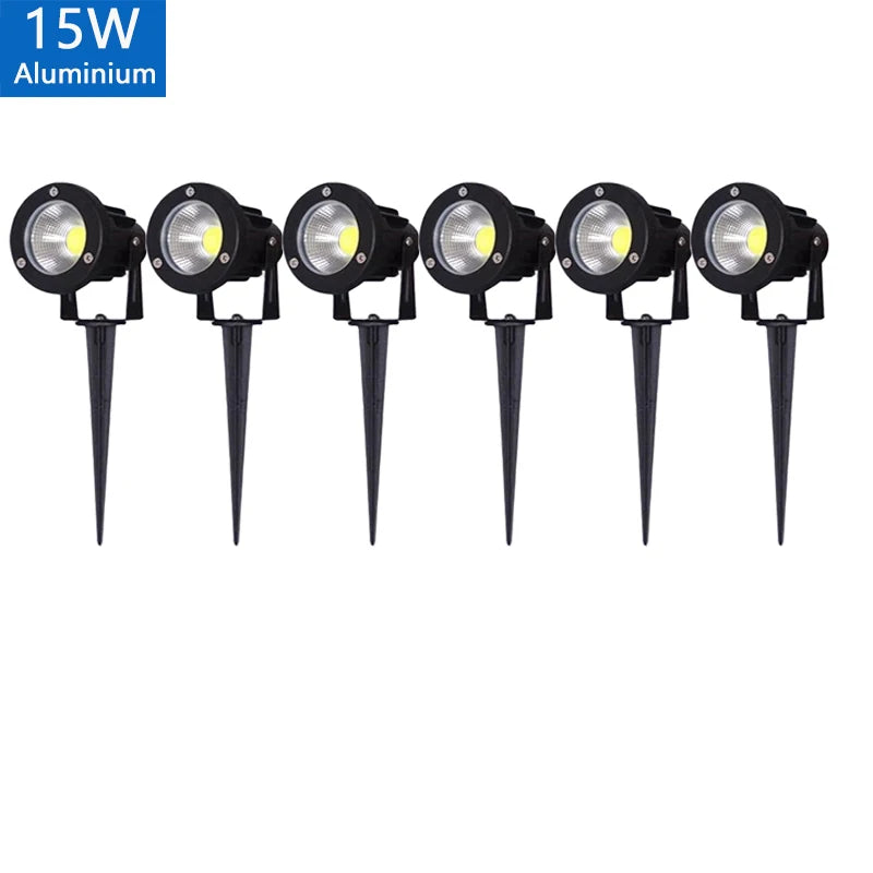 0.5-meter LED Garden Lawn Lamp Outdoor Waterprof IP65 Landscape Spike Bulb 5W 10W 15W COB
