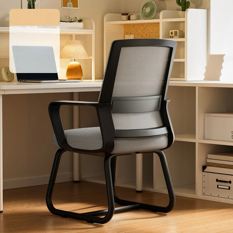 Ergonomic Computer Chair Daily Home Soft Cushion Chair Mesh Breathable Backrest Comfortable