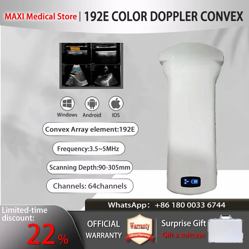 Wireless Ultrasound Probe scanner machine Portable WIFI ultrasound scanner Machine support