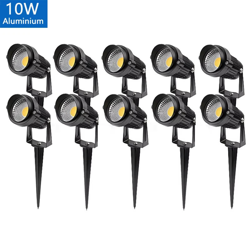 0.5-meter LED Garden Lawn Lamp Outdoor Waterprof IP65 Landscape Spike Bulb 5W 10W 15W COB