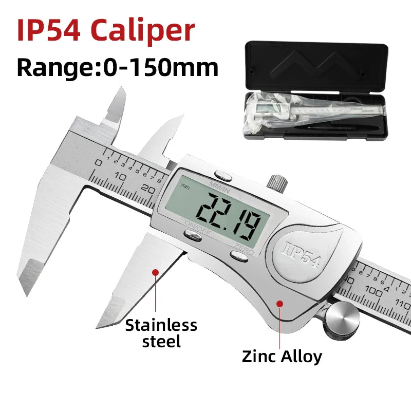 Digital Pachometer Metal Caliper Professional Vernier Caliber Measuring Tools Woodworking Thick Gauge
