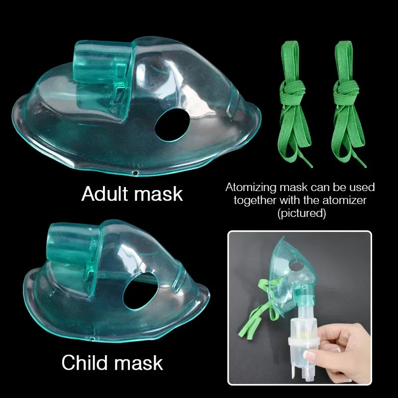 Adult Kid Inhaler Set Soft Tube Inhaler Catheter Nebulizer Cup Mask Filters Family Home Air Compressor