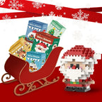 Christmas Gifts Building Block Series Santa Claus Reindeer Puzzle Assembly Bricks Table Decoration Toys