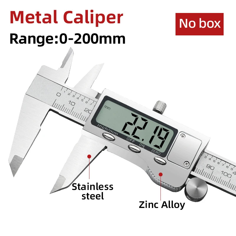 Digital Pachometer Metal Caliper Professional Vernier Caliber Measuring Tools Woodworking Thick Gauge