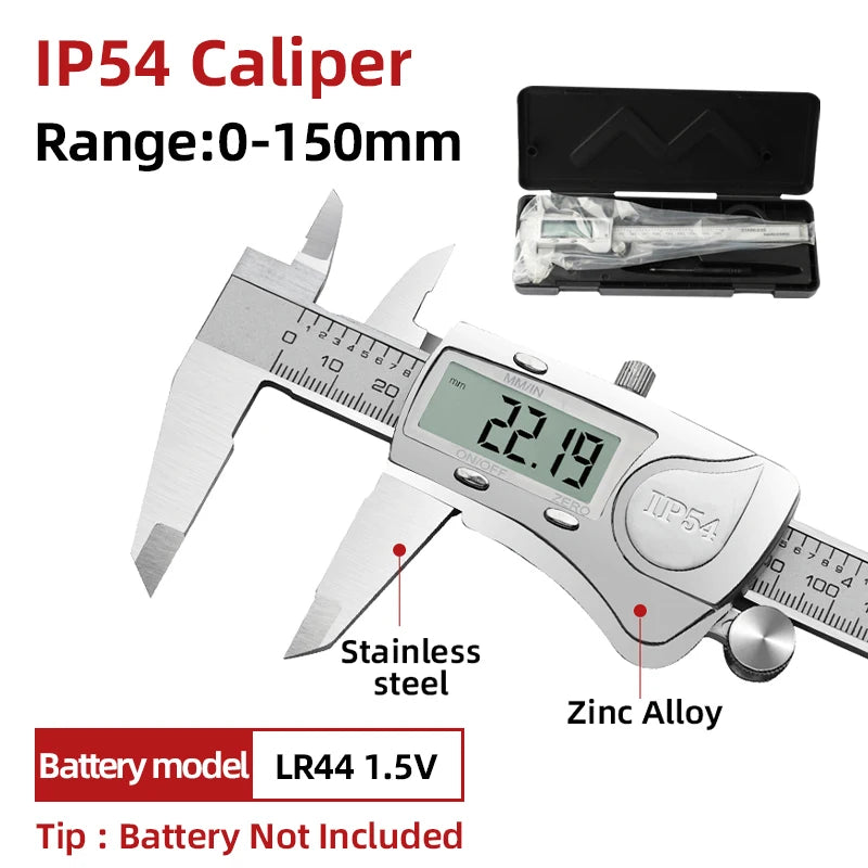 Digital Pachometer Metal Caliper Professional Vernier Caliber Measuring Tools Woodworking Thick Gauge