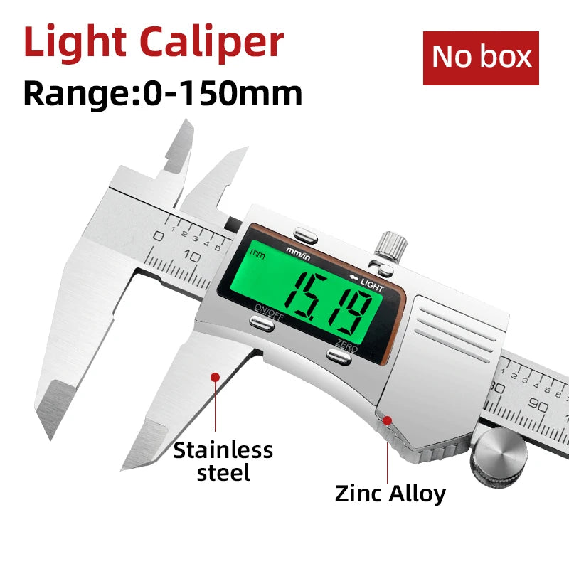 Digital Pachometer Metal Caliper Professional Vernier Caliber Measuring Tools Woodworking Thick Gauge