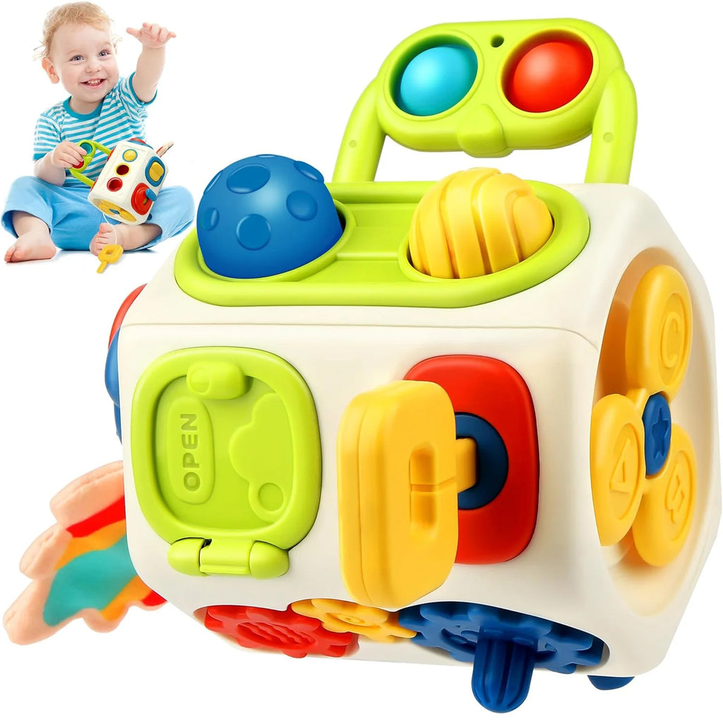 Montessori Busy Cube Toys for Toddler Sensory Activities Busy Board Early Educational