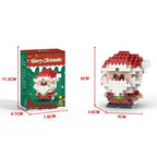 Christmas Gifts Building Block Series Santa Claus Reindeer Puzzle Assembly Bricks Table Decoration Toys