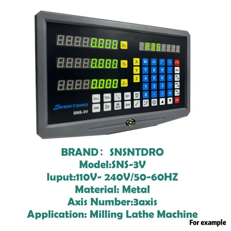 New Colour Panel SNS-2V/3V Set Display AC90-260V & 50-1000mm Linear Glass Scale Encoder Grating