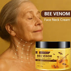 YUITIKUE Bee Venom Face Neck Cream 120g - Quick Results, Moisturizing & Smoothing, Firms