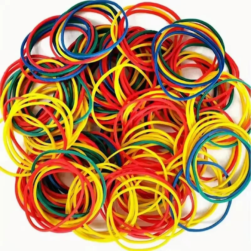 100/200 Pieces Cassette Type Multi-color Rubber Band Diameter 38mm For Office Supplies School Elastic Bands