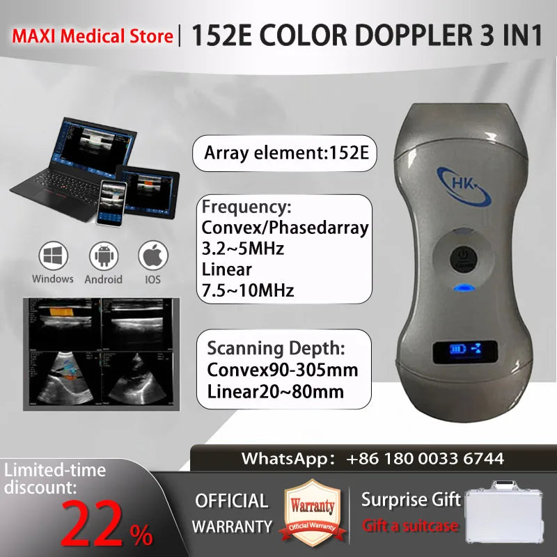 Wireless Ultrasound Probe scanner machine Portable WIFI ultrasound scanner Machine support