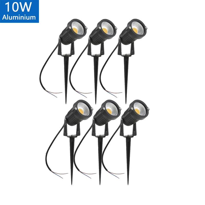 0.5-meter LED Garden Lawn Lamp Outdoor Waterprof IP65 Landscape Spike Bulb 5W 10W 15W COB