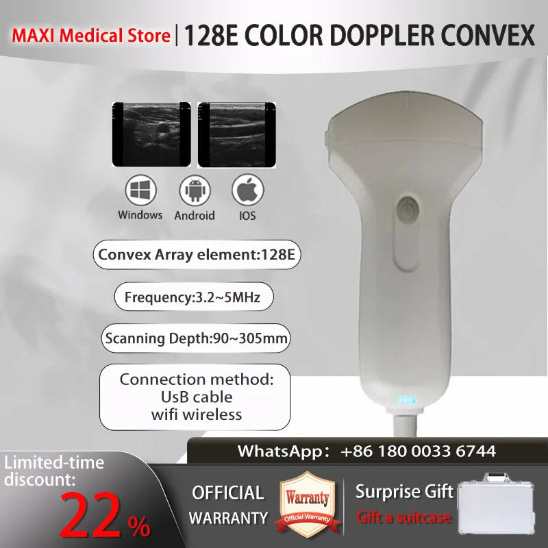 Wireless Ultrasound Probe scanner machine Portable WIFI ultrasound scanner Machine support