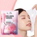 Sakura Collagen Face Mask Moisturizing Firming anti-Wrinkles fading Fine Lines Facial Mask