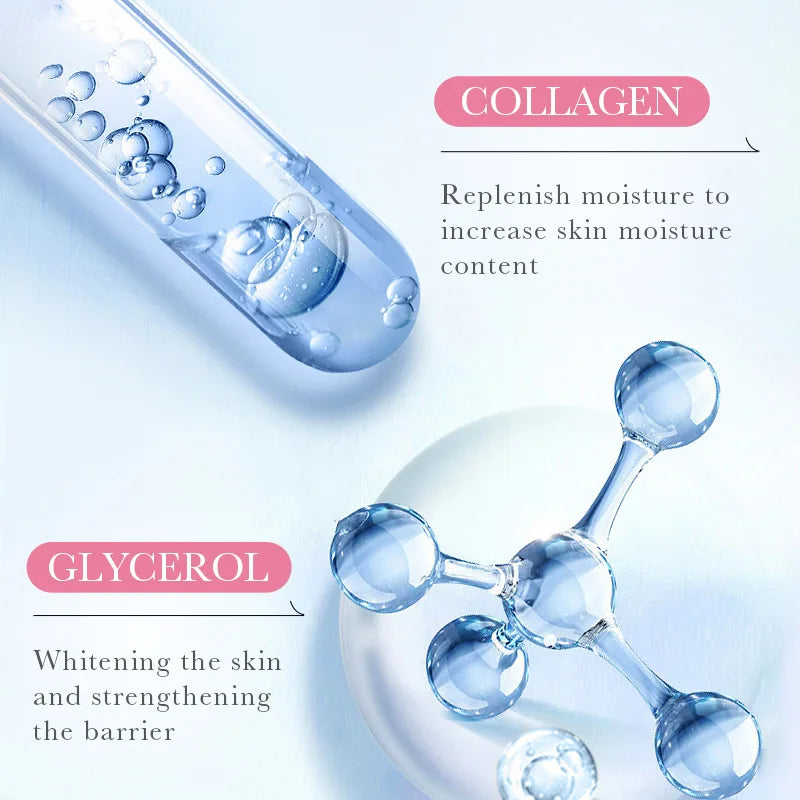 Centella Sakura Collagen Vitamin C Hyaluronic Acid Facial Serum Face Skin Care Moisturizing Firming