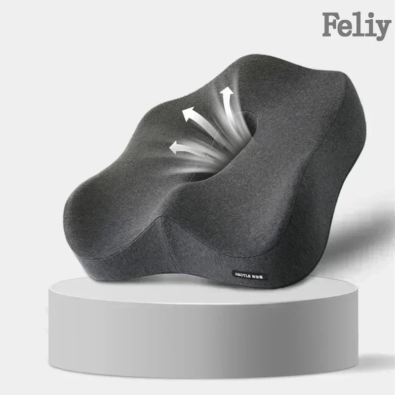 Memory Foam Office Chair Cushion Car Seat Support Pads Buttocks Pillow Massage Hips Orthopedic