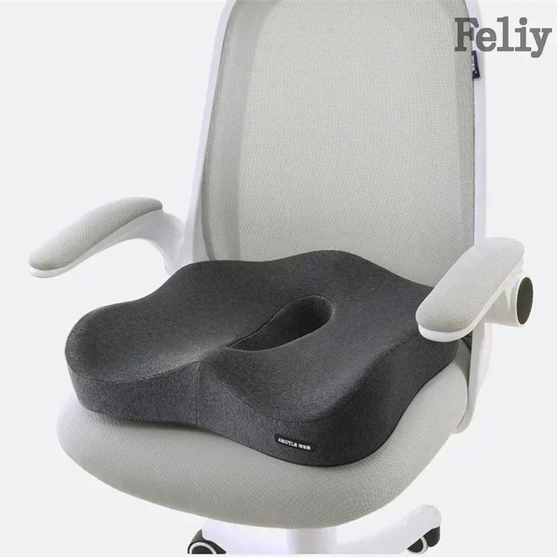 Memory Foam Office Chair Cushion Car Seat Support Pads Buttocks Pillow Massage Hips Orthopedic