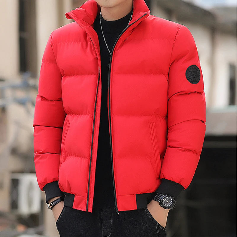 Mens Winter Jackets and Coats Cotton Outerwear Clothing 2024 New Parkas Jacket Men's Windbreaker Thick Warm Male M-5XL