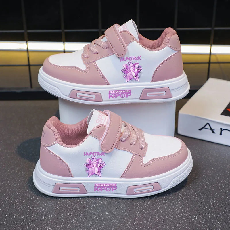 KPop Demon Hunters Children's Casual Sneaker Girls Sports Shoes Cartoon Students Basketbal