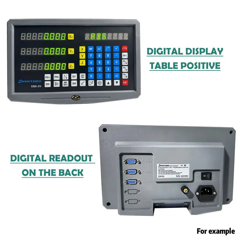 New Colour Panel SNS-2V/3V Set Display AC90-260V & 50-1000mm Linear Glass Scale Encoder Grating