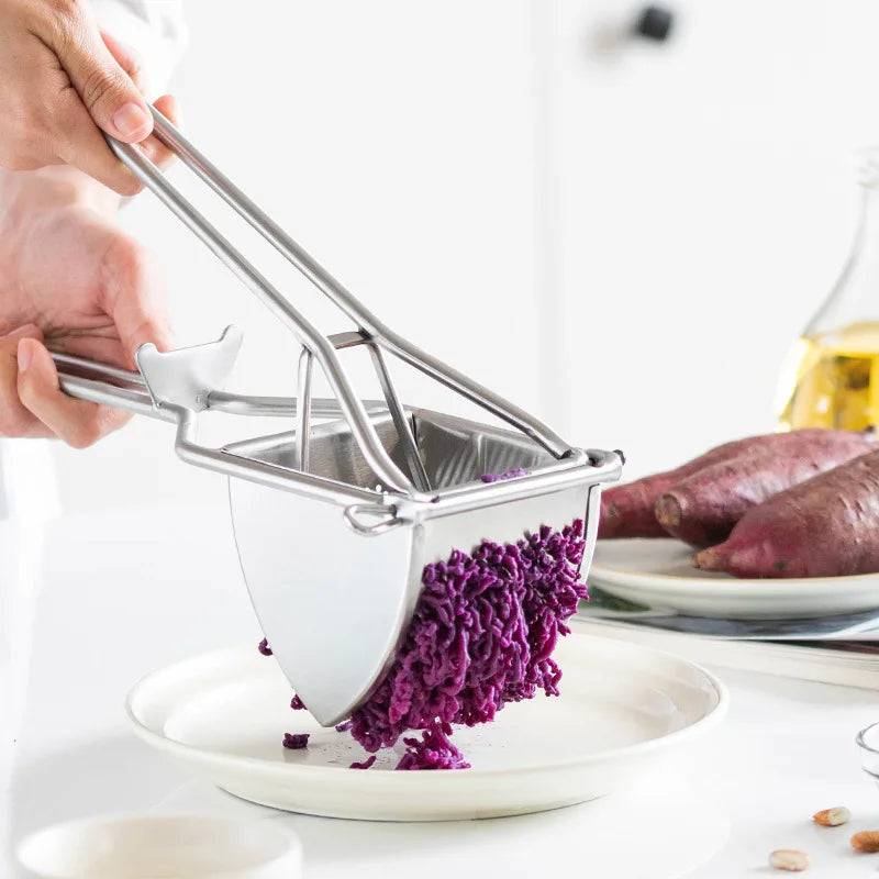 Fruit Vegetable Juicer Potato Ricer Stainless Steel Potato Masher Heavy Duty Potato Ricer Masher for Baby