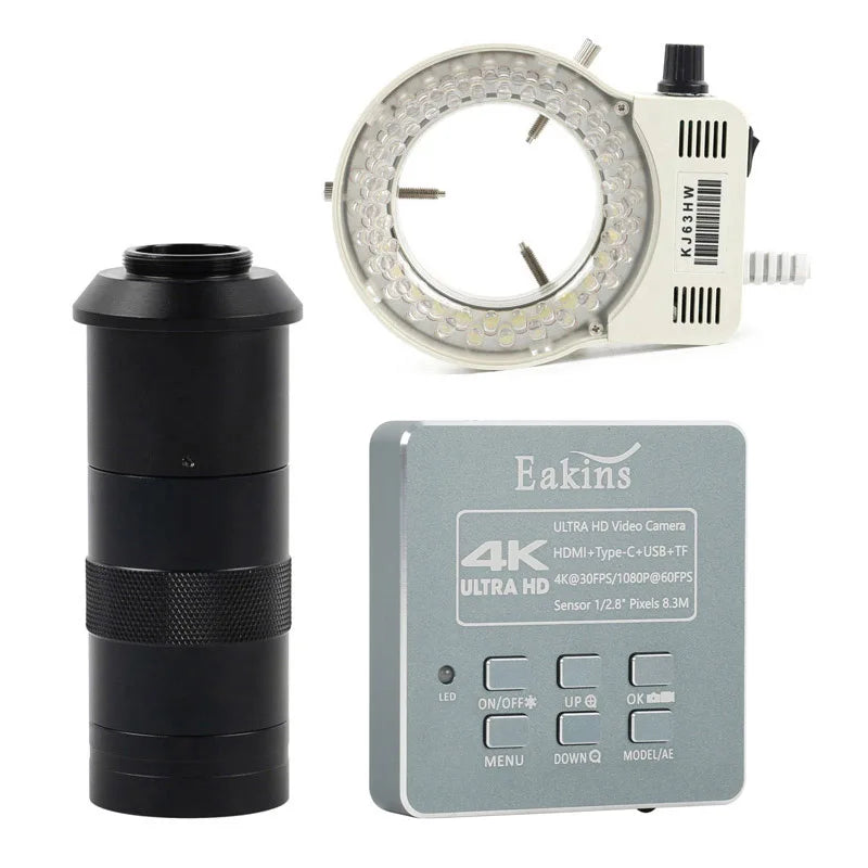 HD 8.3MP 4K 1080P HDMI Industrial Phone Repair PCB Solder Digital Microscope Camera C Mount