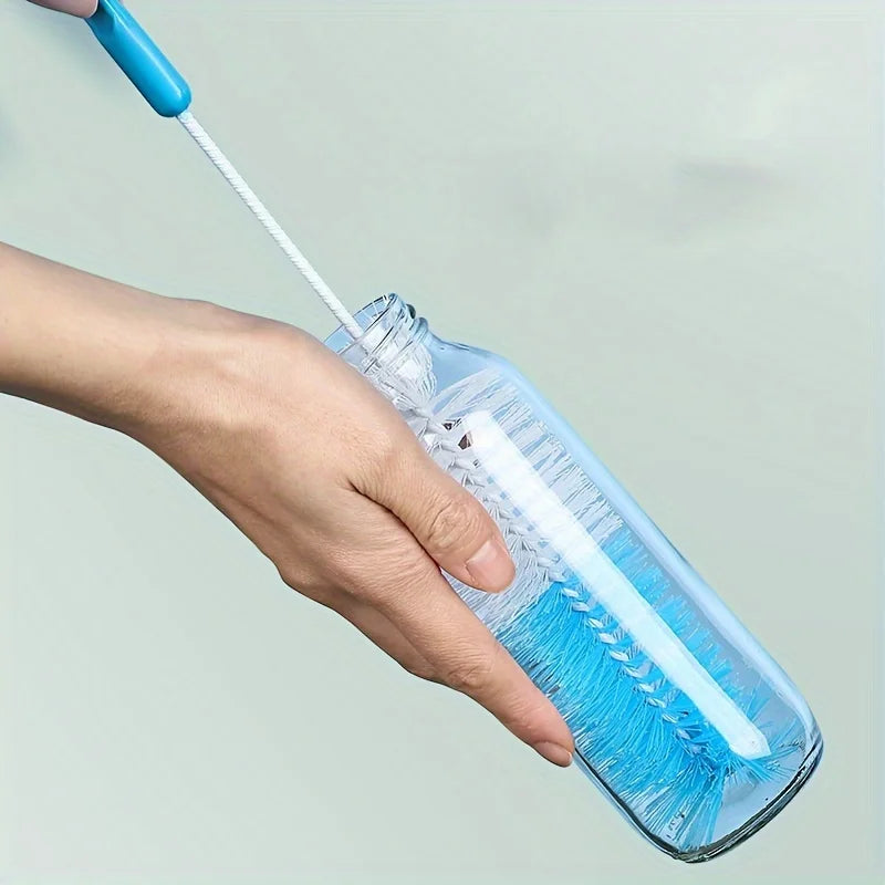 Long Handle Kitchen Cleaning Brush Multi-Purpose for Glass Milk Tea Bottle Cup Scrubber No-Electricity