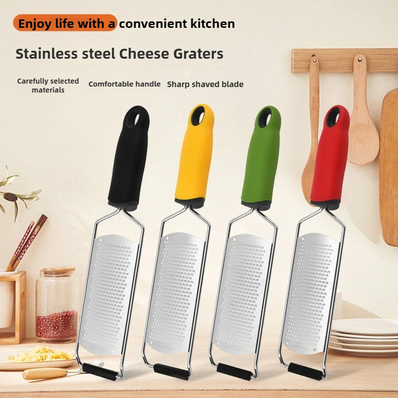 Multi-functional Premium Stainless Steel Cheese Grater，Wide Shave for Foods Such As Chocolate Lemon