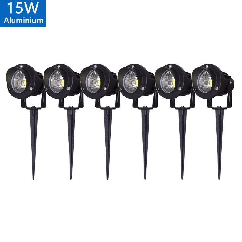 0.5-meter LED Garden Lawn Lamp Outdoor Waterprof IP65 Landscape Spike Bulb 5W 10W 15W COB