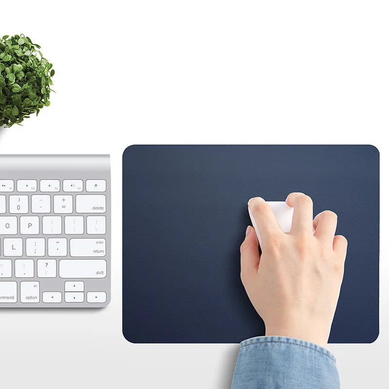 Artificial Leather Mouse Pad Solid Color Simple Fashion Office Mouse Pad Home Office Students