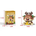Christmas Gifts Building Block Series Santa Claus Reindeer Puzzle Assembly Bricks Table Decoration Toys
