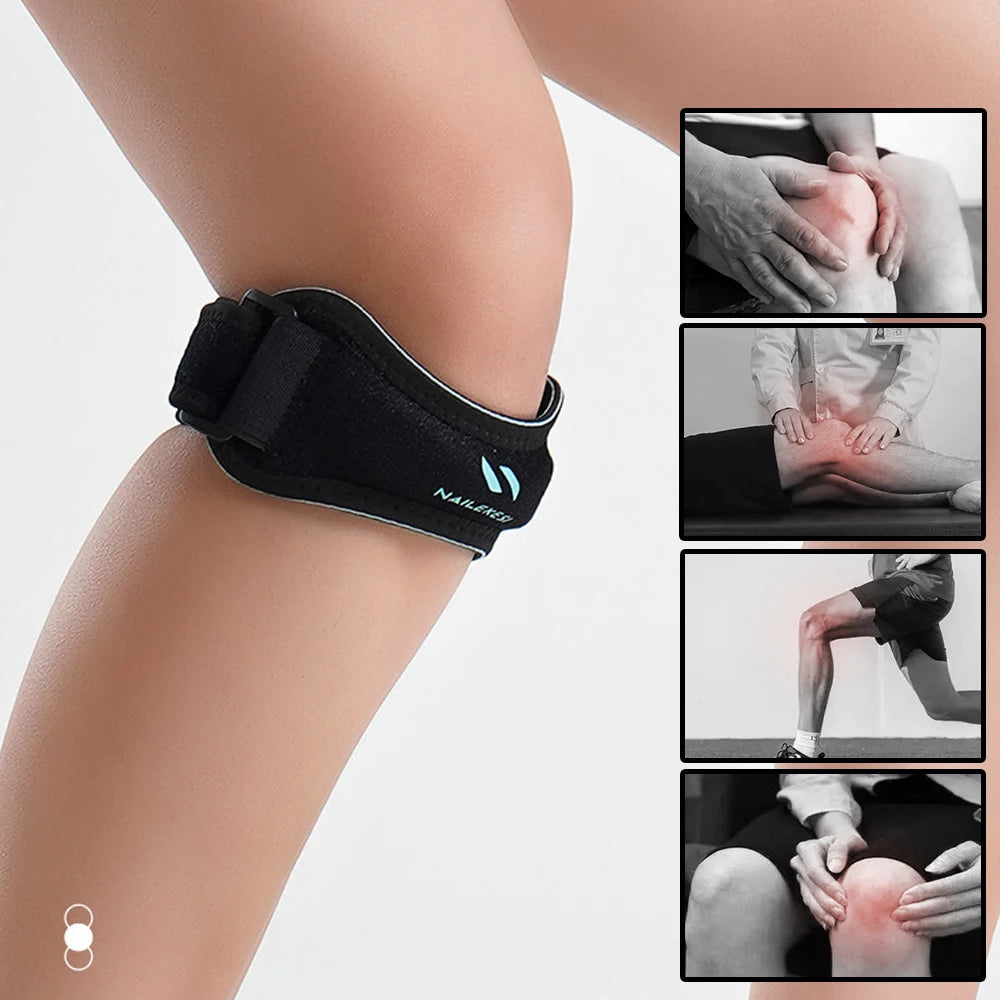 1 Pc Knee Braces Patella Knee Support Strap, Adjustable Patellar Tendon Stabilizer Band for Jumpers Knee