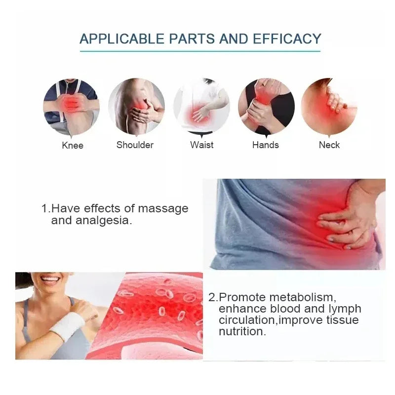 Ultrasound Physiotherapy Massage Device 1MHz Intensity for Muscle & Joints Pain Relief No-Drug