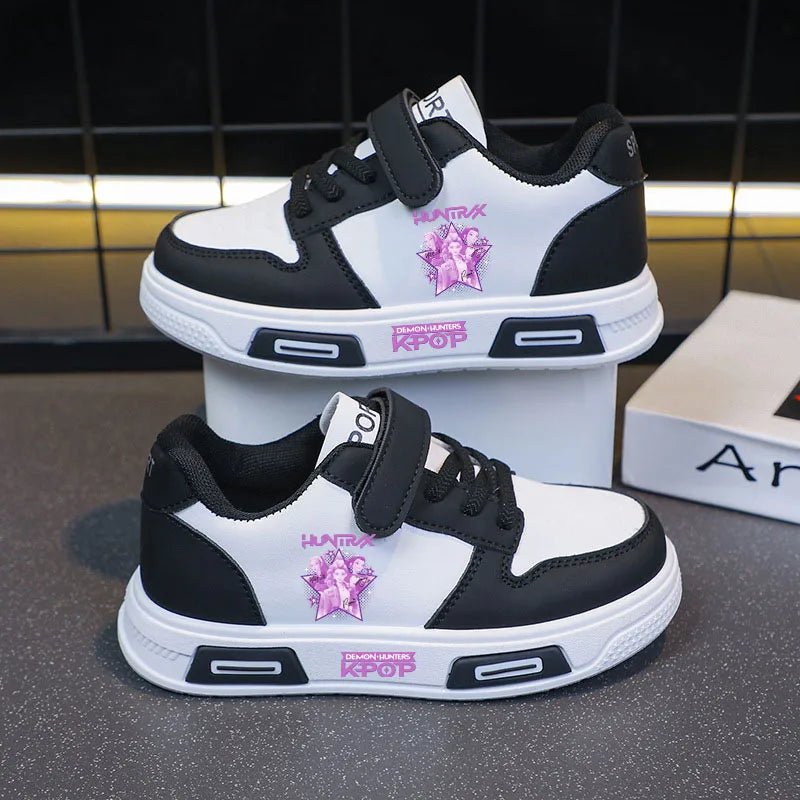 KPop Demon Hunters Children's Casual Sneaker Girls Sports Shoes Cartoon Students Basketbal